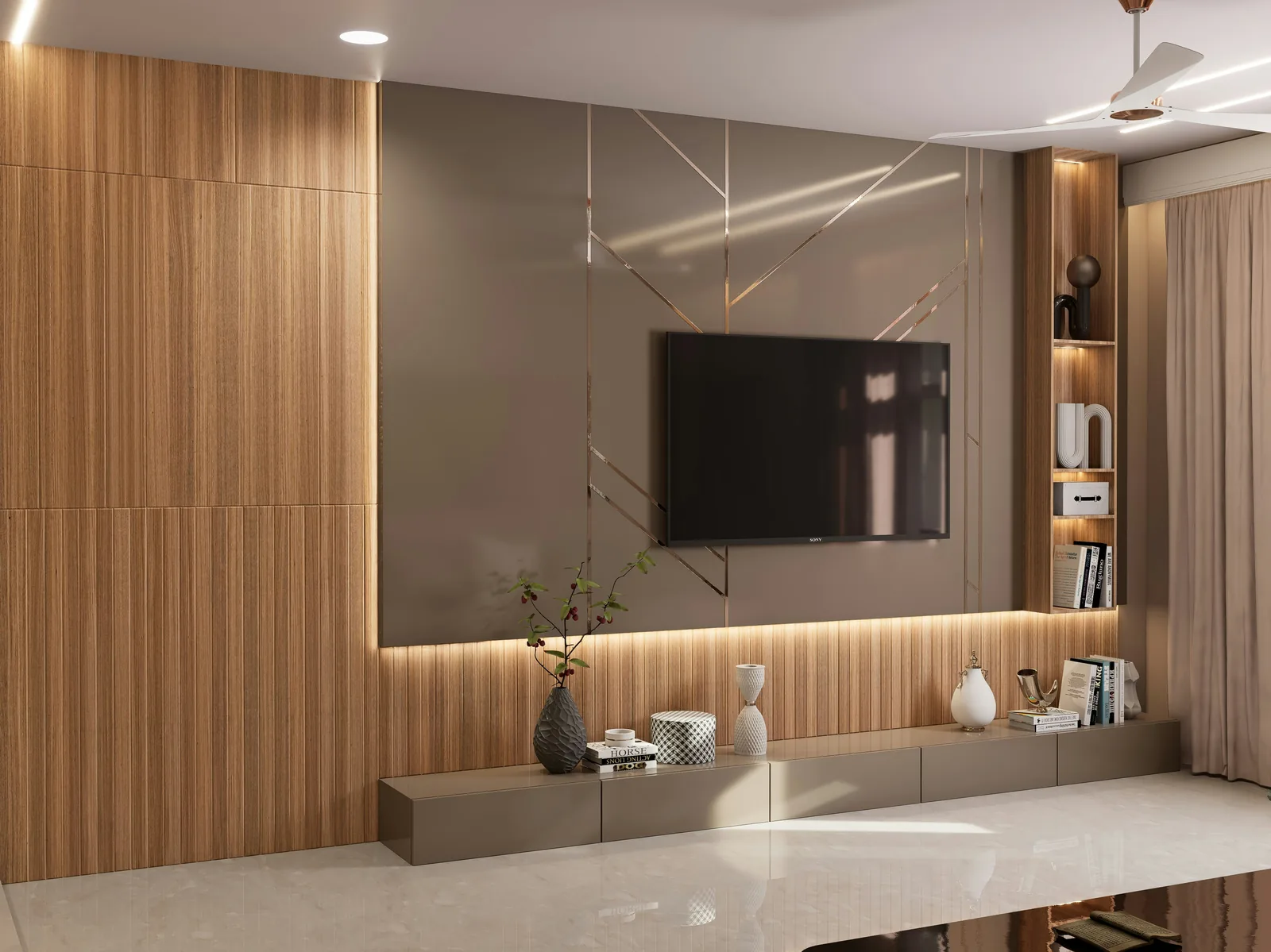 TV Unit by Empire Interiors
